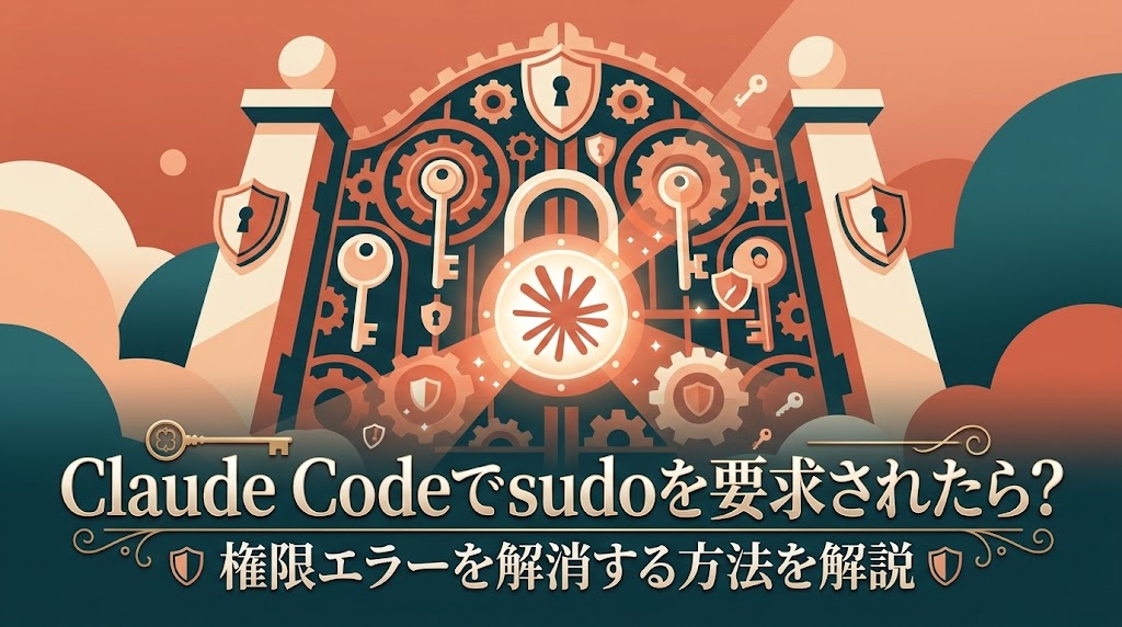 Zudo Code Claude Codeでsudoや権限エラーが出たら?安全な解決法を解説 - 8PM Journal
